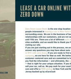 Zero Down Lease Deals